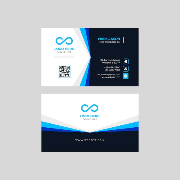 Blue Corporate Business Card