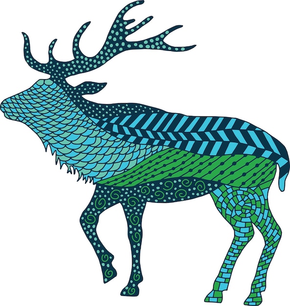 Blue deer