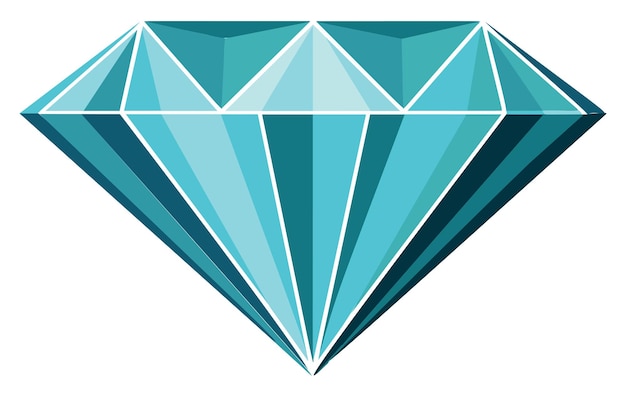 Vector blue diamond illustration vector illustration