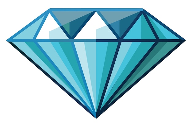 Vector blue diamond illustration vector illustration