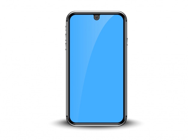 blue display smartphone