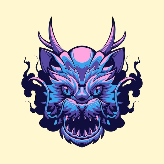 the Blue Dragon vector art