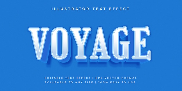 Blue Elegant Text Style Font Effect