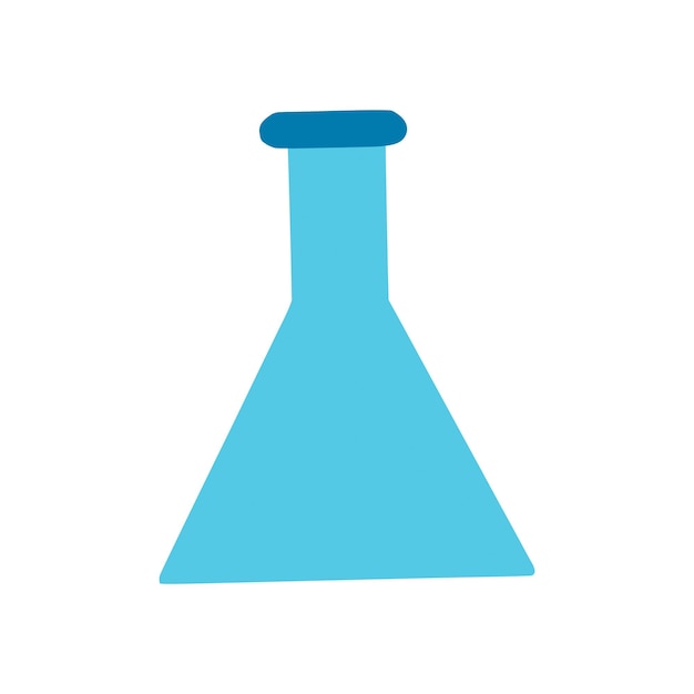 Blue flask. Chemistry. Chemistry lessons. Laboratory. Back to school