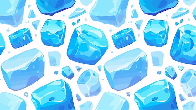 blue gemstones in a seamless pattern