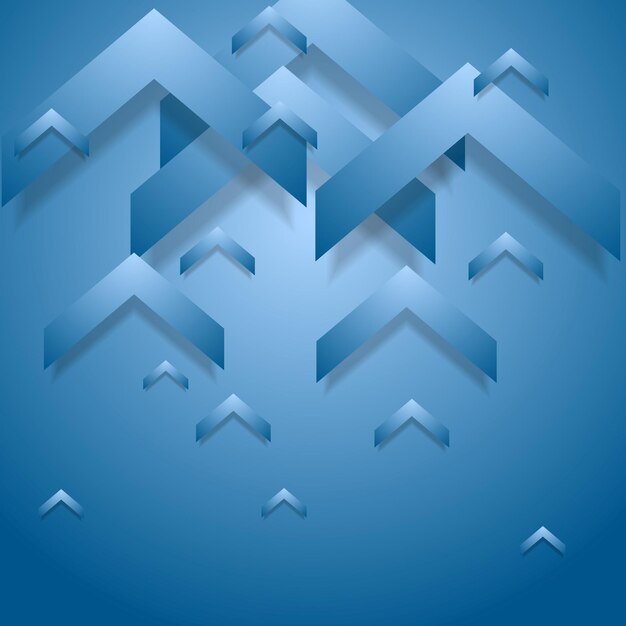 Vector blue geometry corporate background