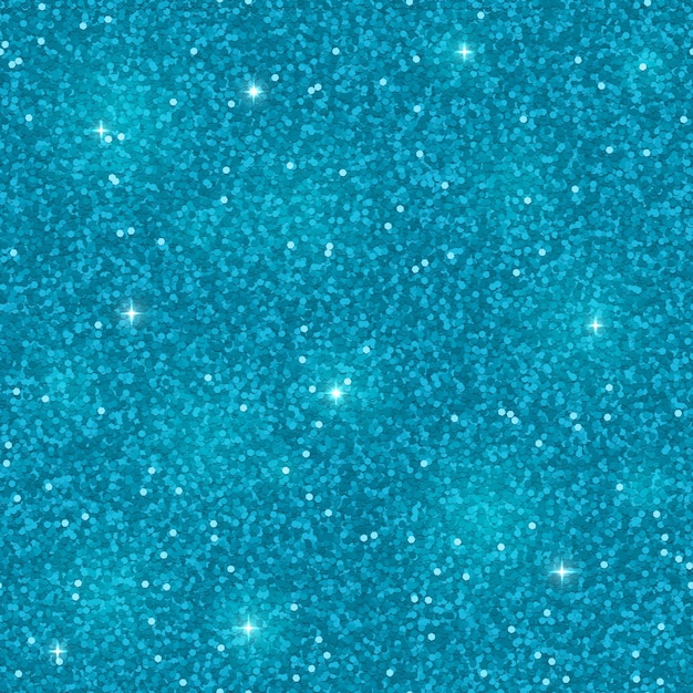 Vector blue glitter seamless pattern. shiny sparkles. vector