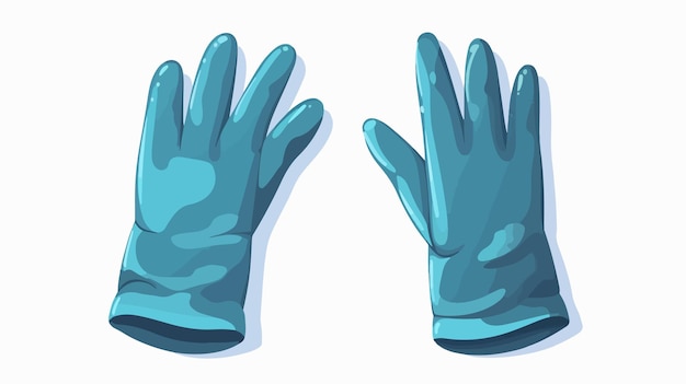 Vector blue gloves that are made by the company