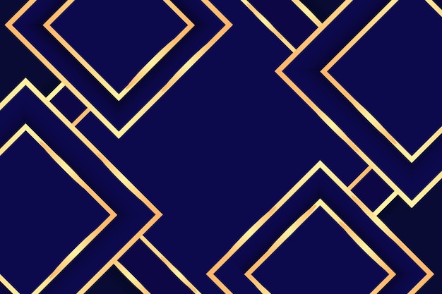 Blue Gold Geometric Abstract Abstract Background