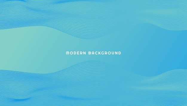 Blue gradient abstract creative background with wave