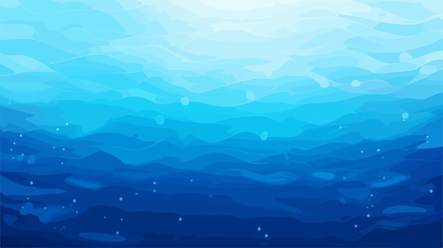 Vector blue gradient background deep sea abstract