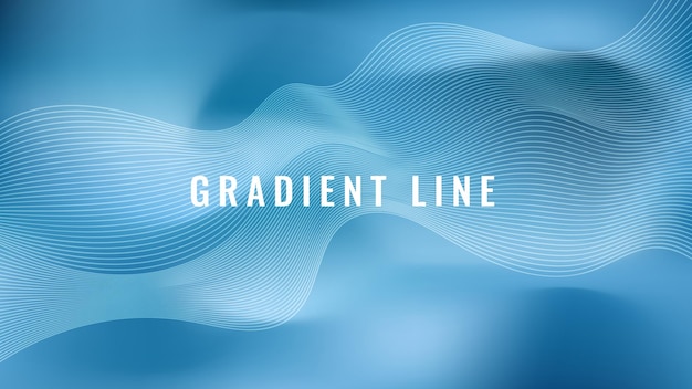 Blue Gradient Background with Line