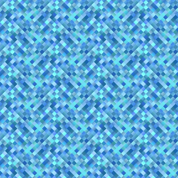 Blue gradient seamless diagonal square pattern background