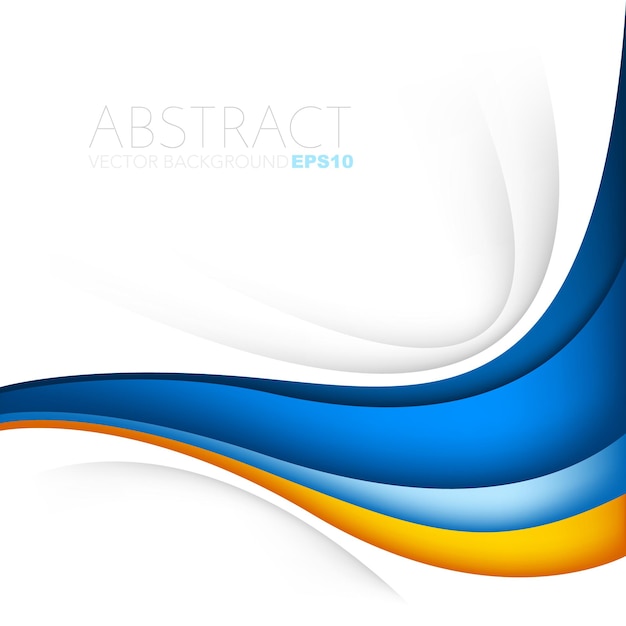 Blue graphic vector curve line overlap background for text and message design