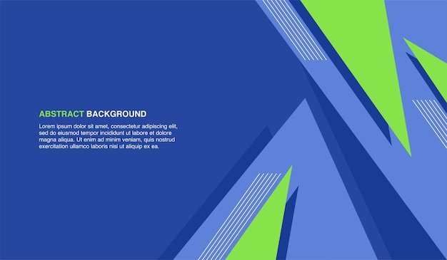 Blue and green geometric abstract vector background