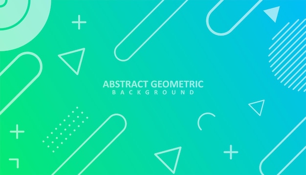 Blue and green geometric background design