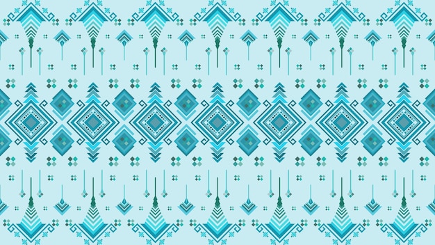 A blue and green pattern with the word tribal on it.