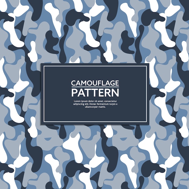 Blue and Grey Camouflage Pattern