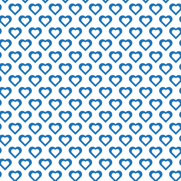 blue hearts on a white background