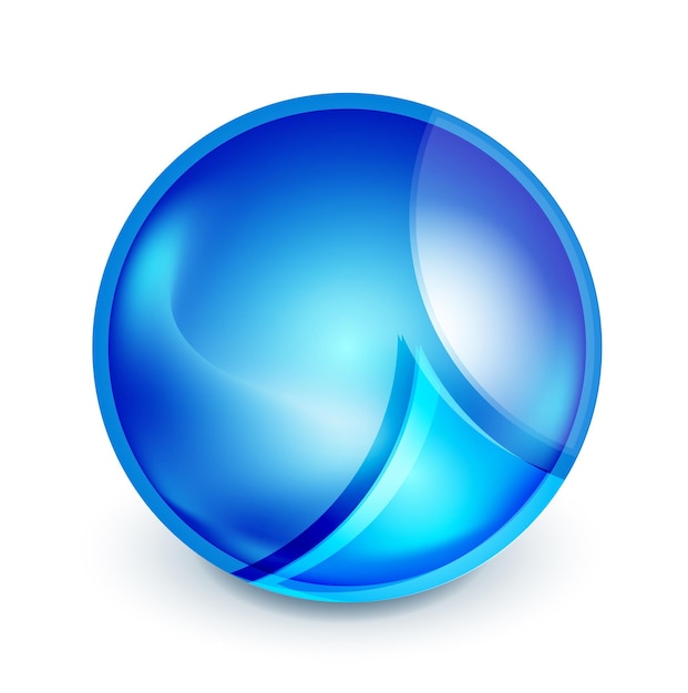 Blue hitech globe symbol