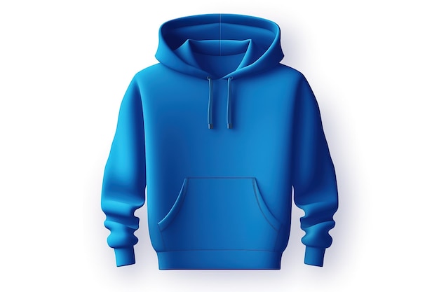 Vector a blue hoodie with a hoodie on it