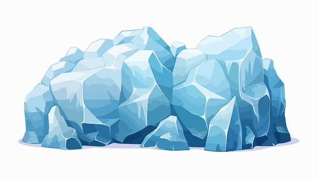 a blue iceberg by person