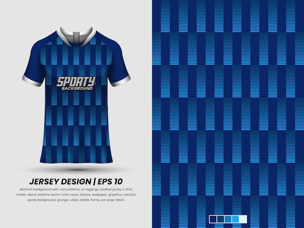 A blue jersey that says sporty on it