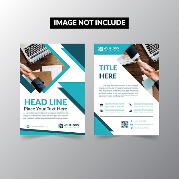 Blue Leaflet Cover Presentation Brochure