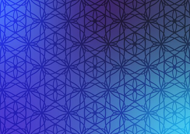 Blue line gradient soft geometric pattern background