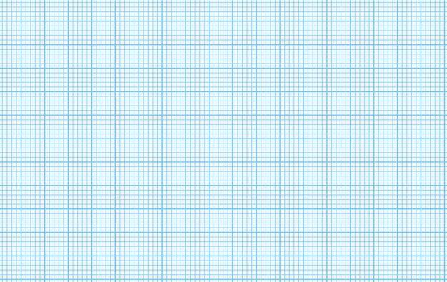 Blue millimeter graph paper grid seamless pattern