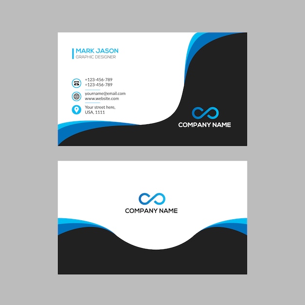 Blue Modern Business Card