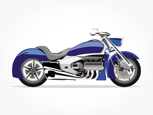 blue motor bike 