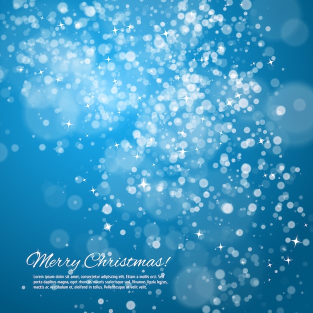 Blue night christmas background