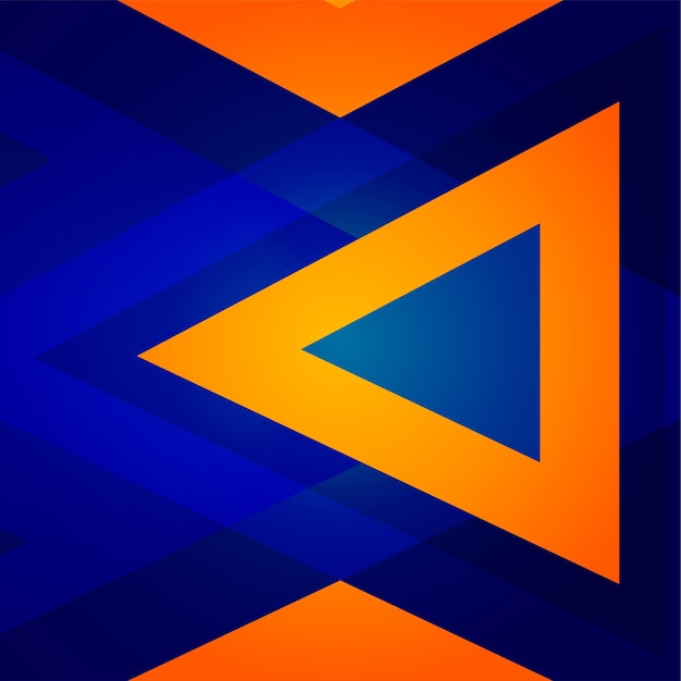 Blue and orange abstract background pattern