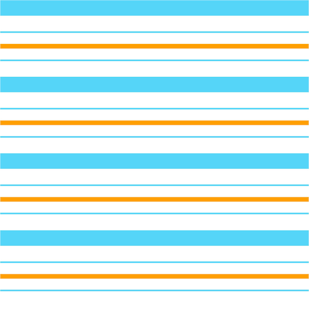 Blue Orange Stripe Horizontal Line Pattern Tablecloth Picnic mat wrap paper Mat Fabric Textile Scarf