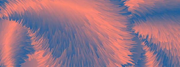 Vector blue pink abstract fluffy fur effect vector background