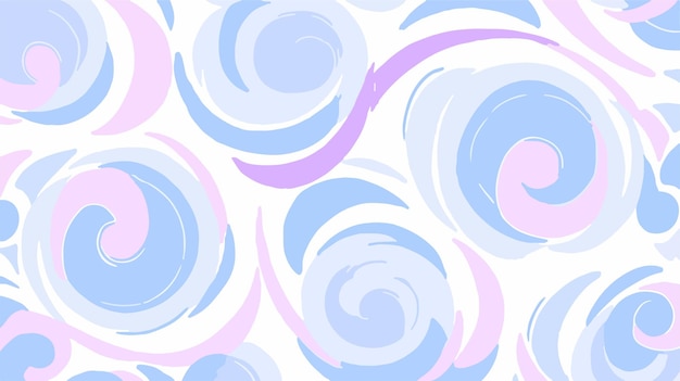 Vector a blue and pink abstract pattern with circles and swirls