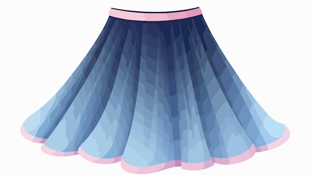 Vector a blue and pink skirt with a pink top that says  blue