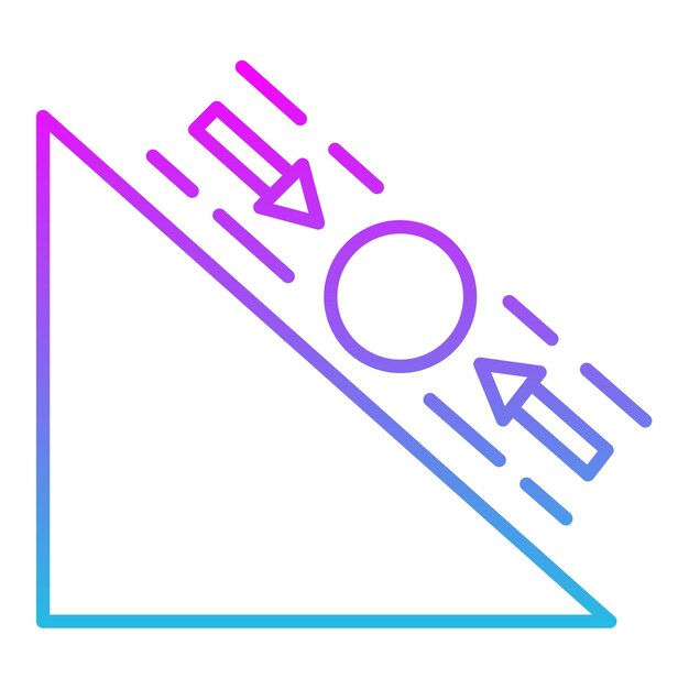 Vector a blue and pink triangle with the letters o and o on it