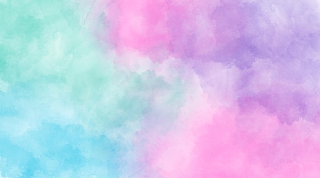 Blue pink watercolor background, color splashing, Watercolor abstract wet hand drawn wallpaper