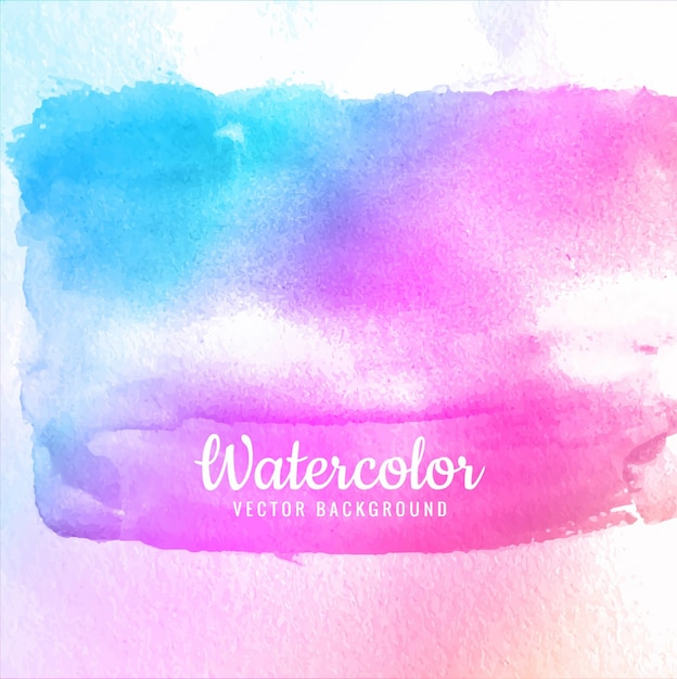 Blue and pink watercolor background design