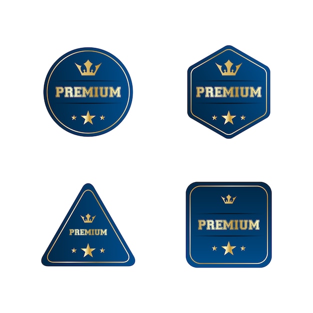 Blue Premium Label