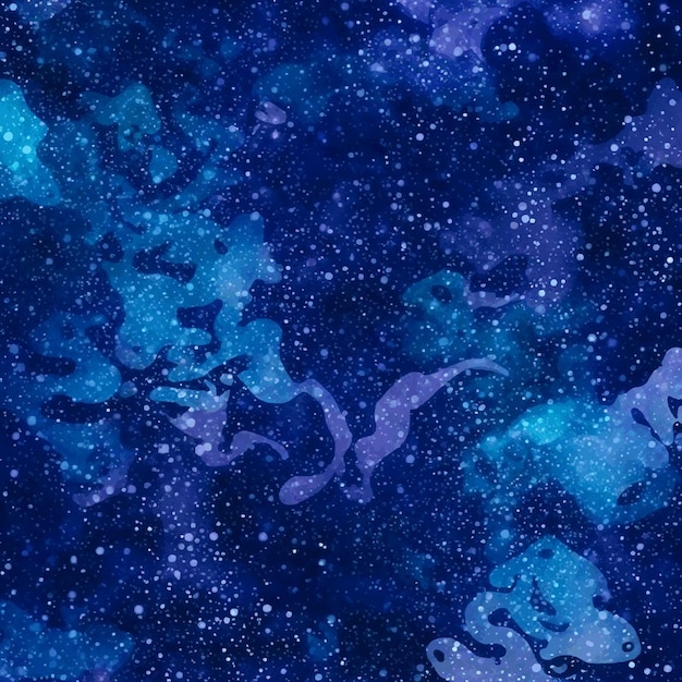 Vector a blue and purple abstract painting of a purple and blue galaxy