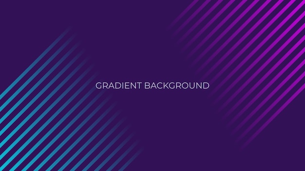 Blue And Purple Gradient Lineart Background Design