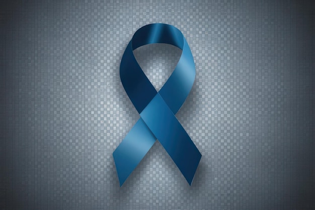 Vector a blue ribbon with a black ribbon on it