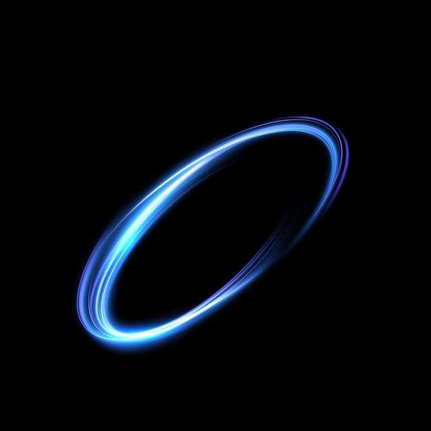 A blue ring with a ring in the middle