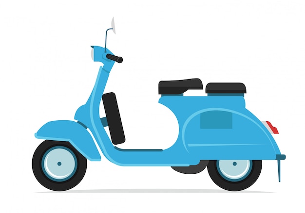 blue scooter motorcycle