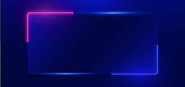 Vector a blue screen with a purple and blue background