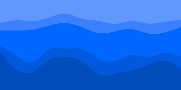 Blue sea waves illustration