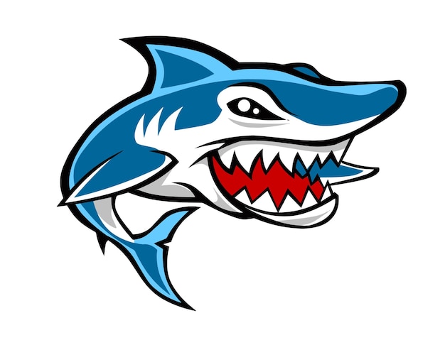 Blue shark For making logos and illustrations